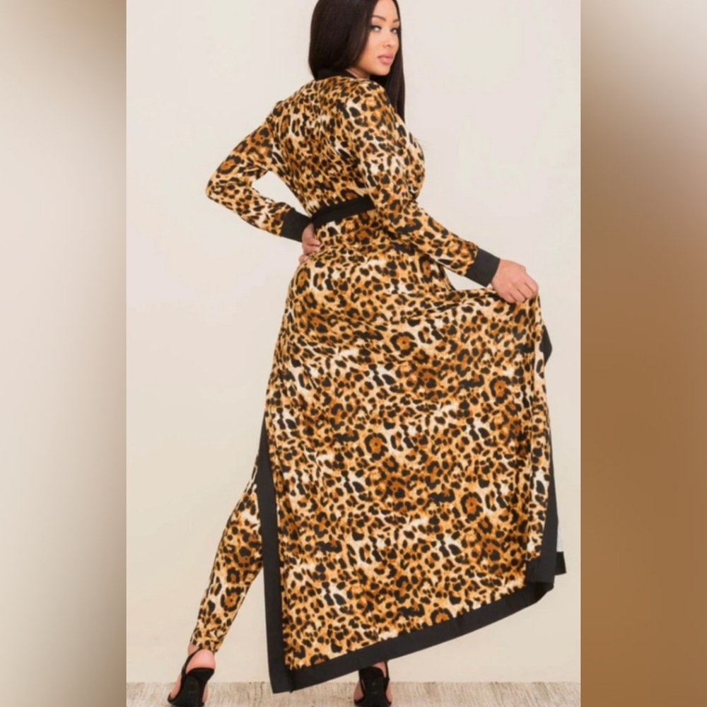 Leopard Statement Duster Set - Picture 7 of 8
